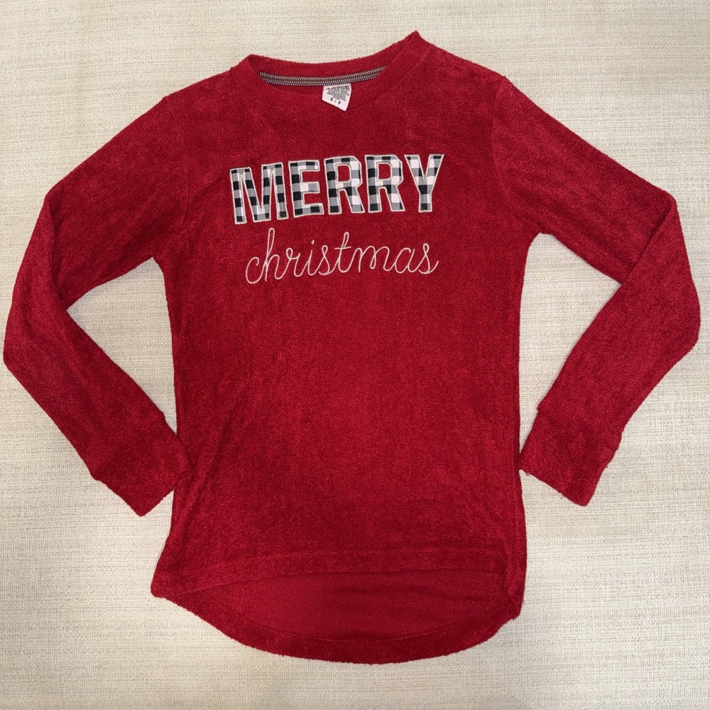 Royce Brand Merry Christmas Comfy Top, Lounge Wear,  Soft Terry Feel Unisex S